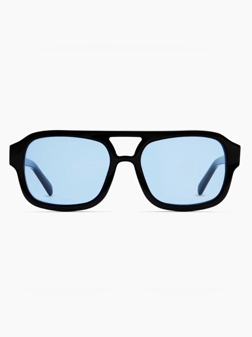 Quince Berlin Polarized Acetate Sunglasses black blue lenses